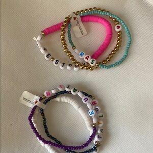 Colorful Beaded Kids Bracelets Set